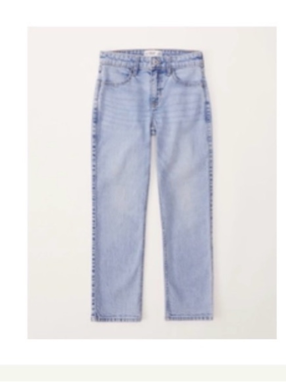 abercrombie kids high rise 90s straight jean